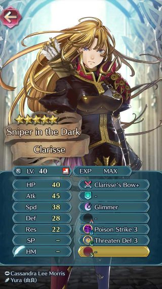 【FEH】大英雄クライネのステータスが強すぎる。おまけに専用武器持ちでまさかの花嫁ティアモ涙目展開へ……