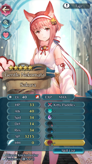 【FEH】ハロウィンサクラは速さ・魔防が優秀でフェリシアに近いステータス！！ 暗器ユニットとしては攻撃が高いので魔法アンチとして超優秀か！？