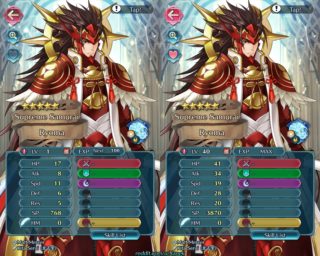 【FEH】伝承リョウマのステータスが強い！！ 高い速さと一撃では沈まない耐久性能で使いやすそうだ