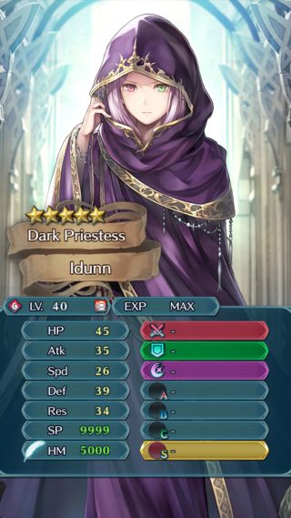 【FEH】イドゥンのステータス総合値は179＆配分も受け型で良好！！ 強力な専用武器と合わせて大活躍が期待できるぞ！！