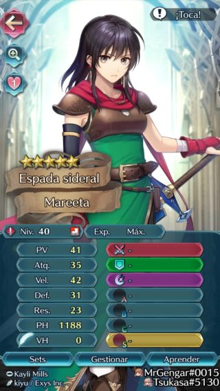 【FEH】マリータのステータスは速さ42で全キャラ中最速！！ 専用武器マリータの剣の性能も相まって最強クラスの歩行キャラ確定か