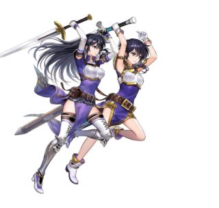 【FEH】ラクチェの攻撃絵や被弾絵は母アイラを意識しまくり！！ 親子であることがよく伝わってくる構図だ