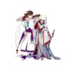 【FEH】花嫁ニケ×ラフィエルや花嫁オボロ×ヒナタのイラストを並べるとさながら比翼英雄に。素敵だね