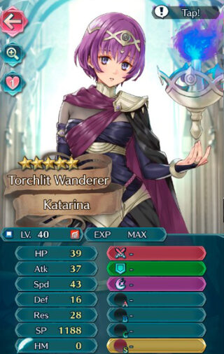 【FEH】ペレジアカタリナのステータス配分は攻撃速さ特化型！！ 専用武器により受け性能が上がるが受けもこなせるのだろうか？？
