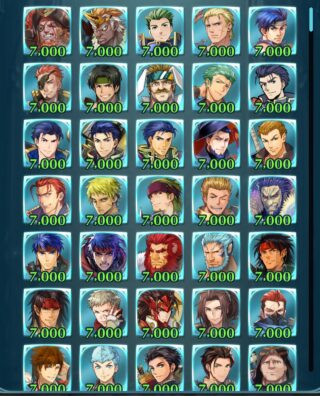 【FEH】ワイルド系（？）の男キャラのみ英雄値をマックスにしているエクラ現る。愛が深そう
