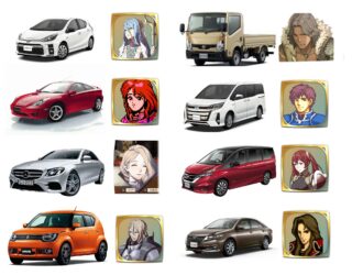 【FE】車と同名のFEキャラ、めちゃくちゃ多い。エムブレマーならFEキャラ名の車に乗っている！？