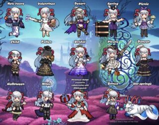 【FEH】海外エクラの作成した様々な超英雄衣装を身にまとったフレイヤ様SDが話題に。かわいい