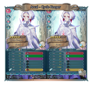 【FEH】神階ラルヴァのステータスは攻撃魔防型！！ 速さは27という中途半端な値だ