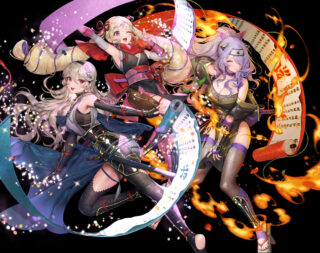 【FEH】忍者カム子、忍者エリーゼ、忍者カミラ。煎茶さんの描いた暗夜忍者たち最高だな！！！
