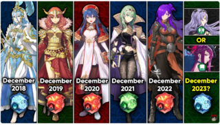 【FEH】12月の伝承英雄は毎年ヒロインor女主人公が選ばれる法則が5年続いている！？ ならば今年2023年は誰が来るのだろうか？？