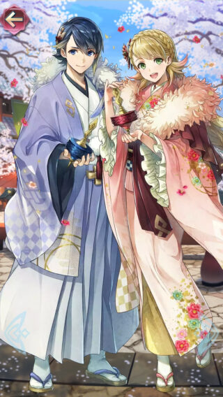 【FEH】きれいな桜が特徴的な背景つきカスタマイズ応援パックが発売！！ 和なキャラと合わせると映えるぞ