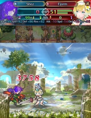 【FEH】一撃で3758ダメージを叩き出す水着フィヨルムが話題に。軽減反射ダメージの極地だ