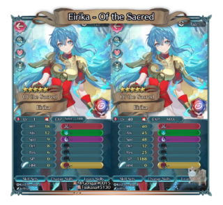 【FEH】紋章士エイリークのステータスは攻撃速さ型！！ 彼女も他の紋章士のように大暴れするのだろうか？？
