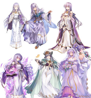 【FEH】ユリア、イラストレーターによって顔の印象がかなり違う。どのバージョンが1番好き？？