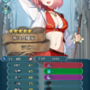 【FEH】水着ラピスのステータスは攻撃速さ型！！ 専用武器『大漁呼ぶ魚獲りの銛』により敵に【戦果移譲・広域】を付与し味方を再行動させることができるぞ